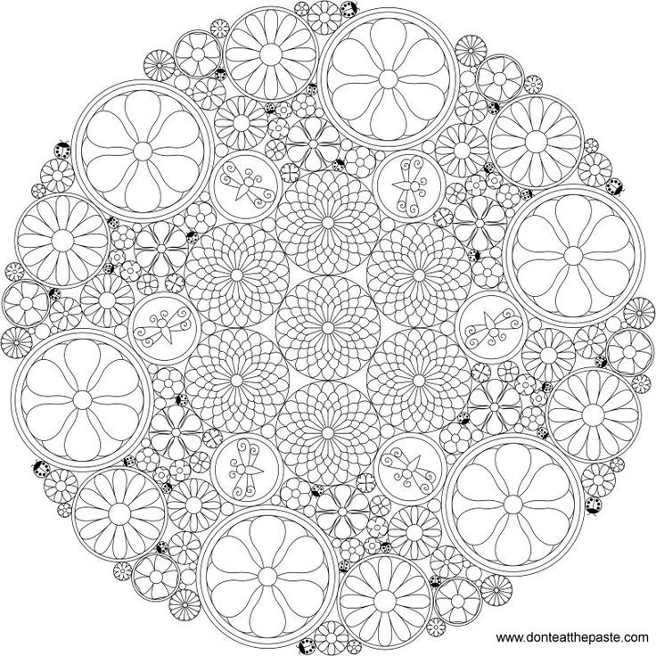 Super Hard Coloring Pages Of Flowers