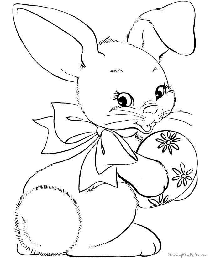 Easter Bunny Rabbit Drawing - Clip Art Library