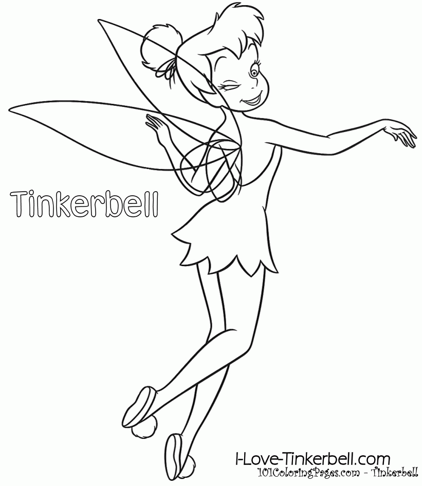 Free Tinkerbell Coloring Pictures, Download Free Tinkerbell Coloring