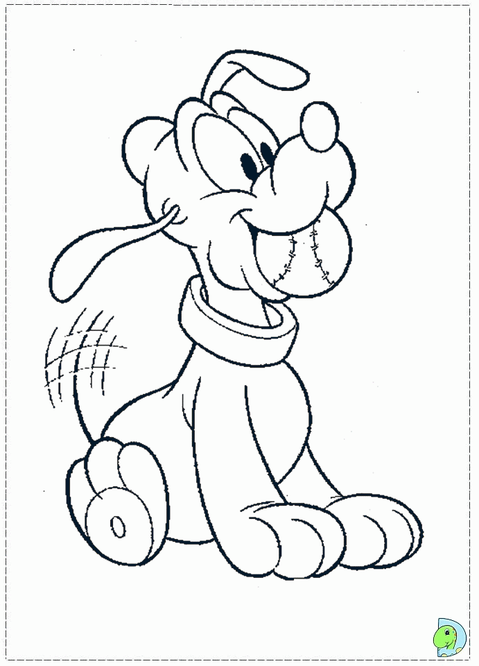 Pluto The Dog Coloring Pages