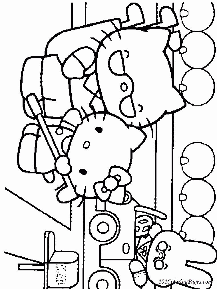 Hello Kitty Stencil Printable