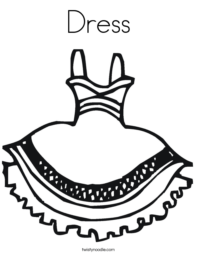 Free Coloring Pages Dress, Download Free Coloring Pages Dress png