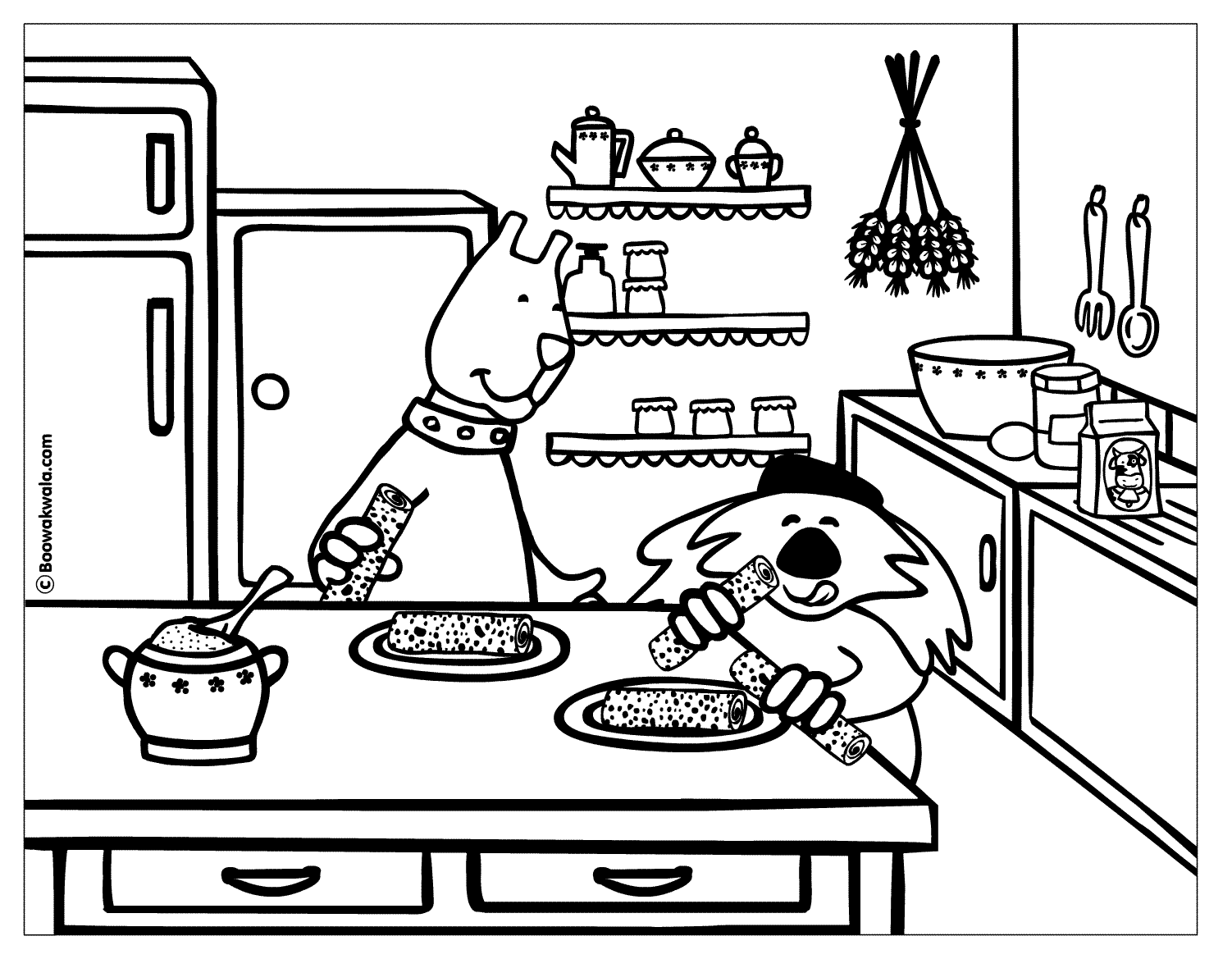 Discover the Joy of Kitchen Coloring Pages with GBcoloring