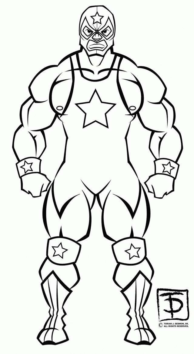 wrestler coloring pages 770649