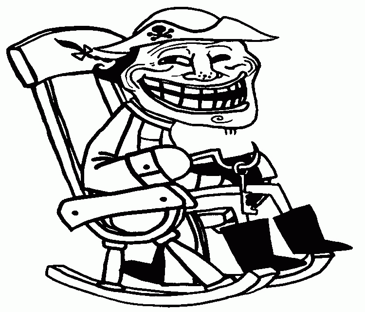 troll face coloring page 757278