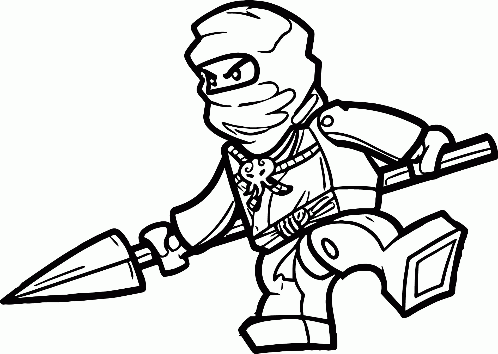 ninjago coloring pages cole Clip Art Library