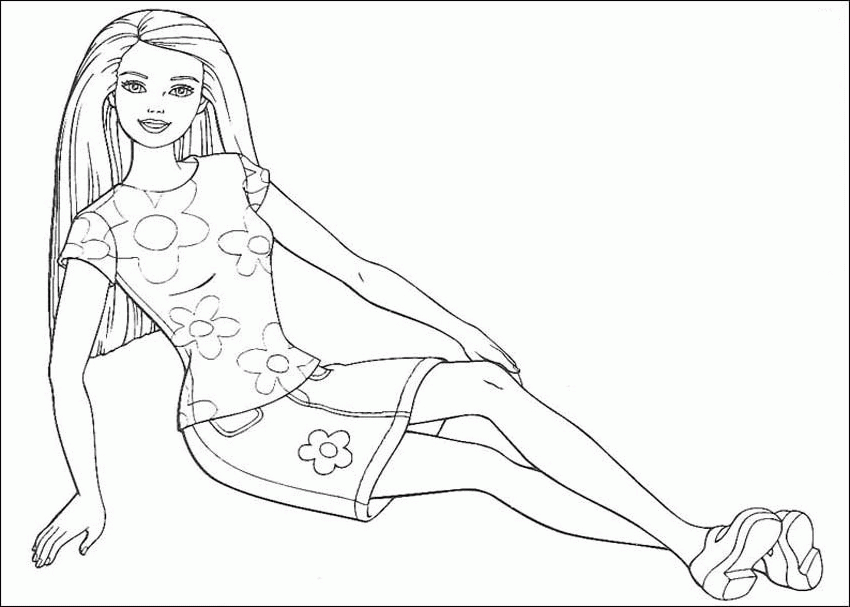 Free Barbie Coloring Pages To Print For Free, Download Free Barbie