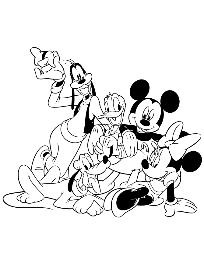 Free Baby Mickey Mouse And Friends Coloring Pages, Download Free Baby