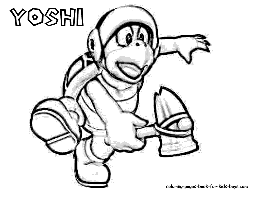 Free Super Mario Yoshi Coloring Pages, Download Free Super Mario Yoshi