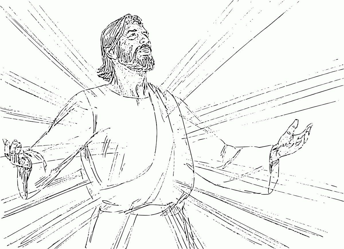 Jesus Hands Pages Coloring Pages