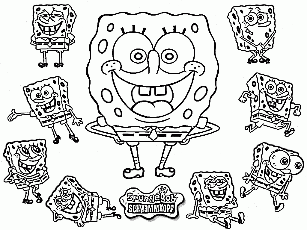 Free Spongebob Happy Birthday Coloring Pages, Download Free Spongebob
