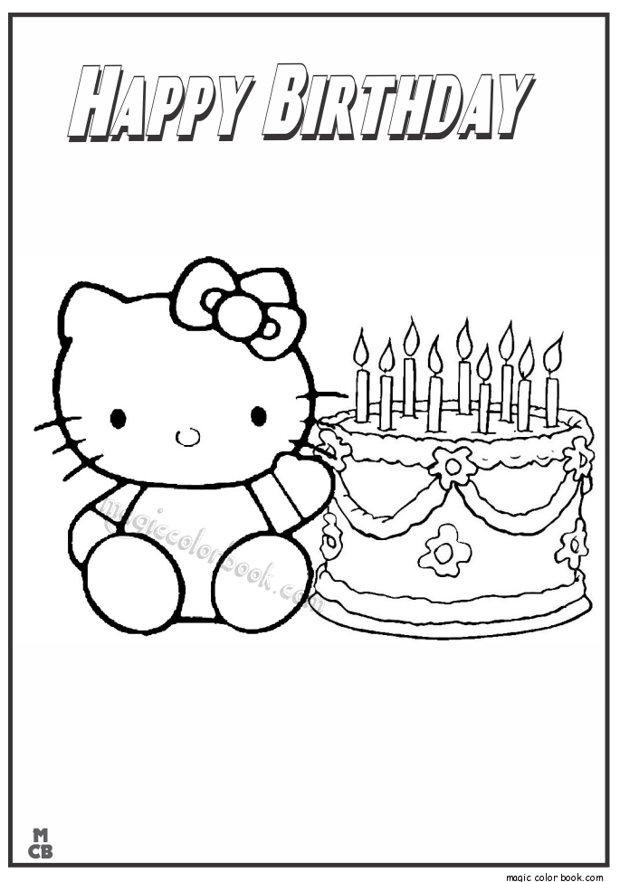 Spongebob Happy Birthday Coloring Pages