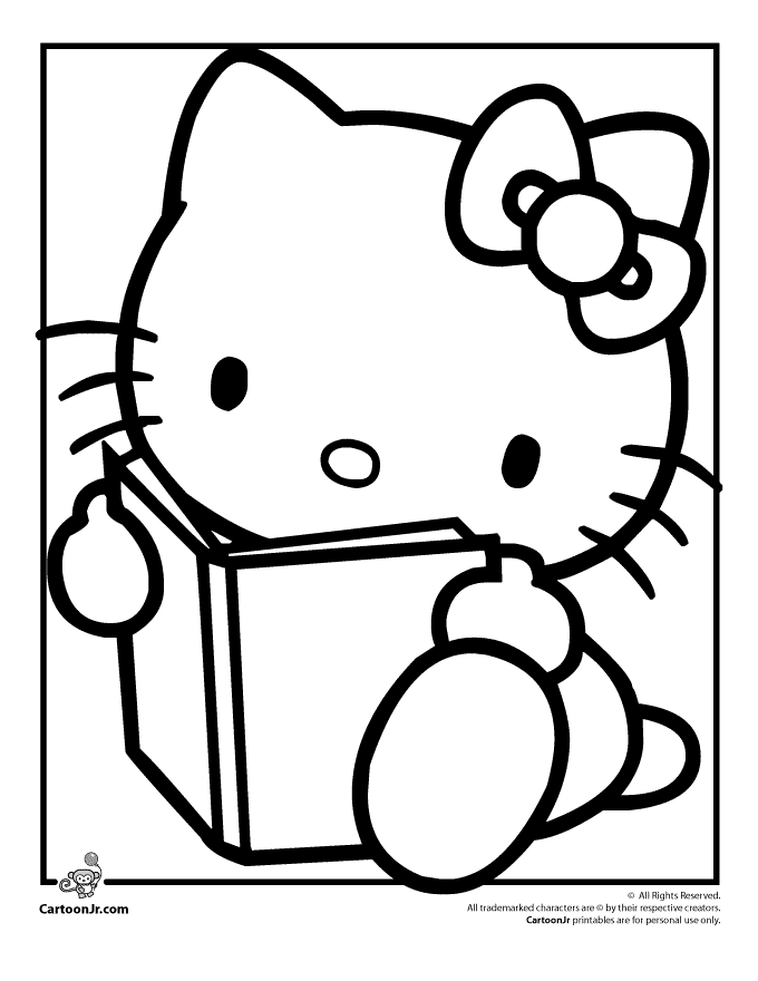 printable hello kitty coloring pages Clip Art Library
