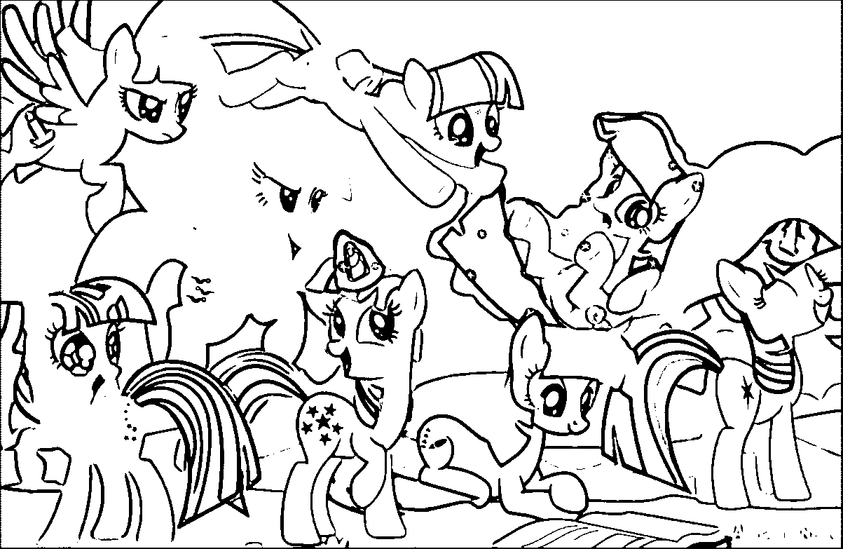 Free My Little Pony Easter Coloring Pages, Download Free My Little Pony