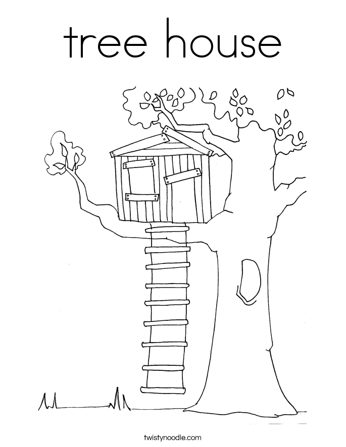 Free Free Tree House Coloring Pages, Download Free Free Tree House Coloring Pages png images