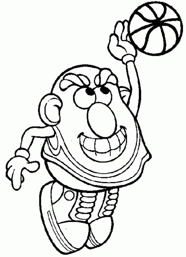 Mr And Mrs Potato Head Coloring Pages