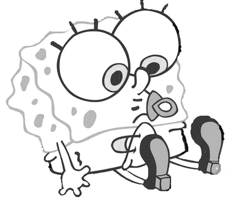 baby spongebob coloring pages Clip Art Library