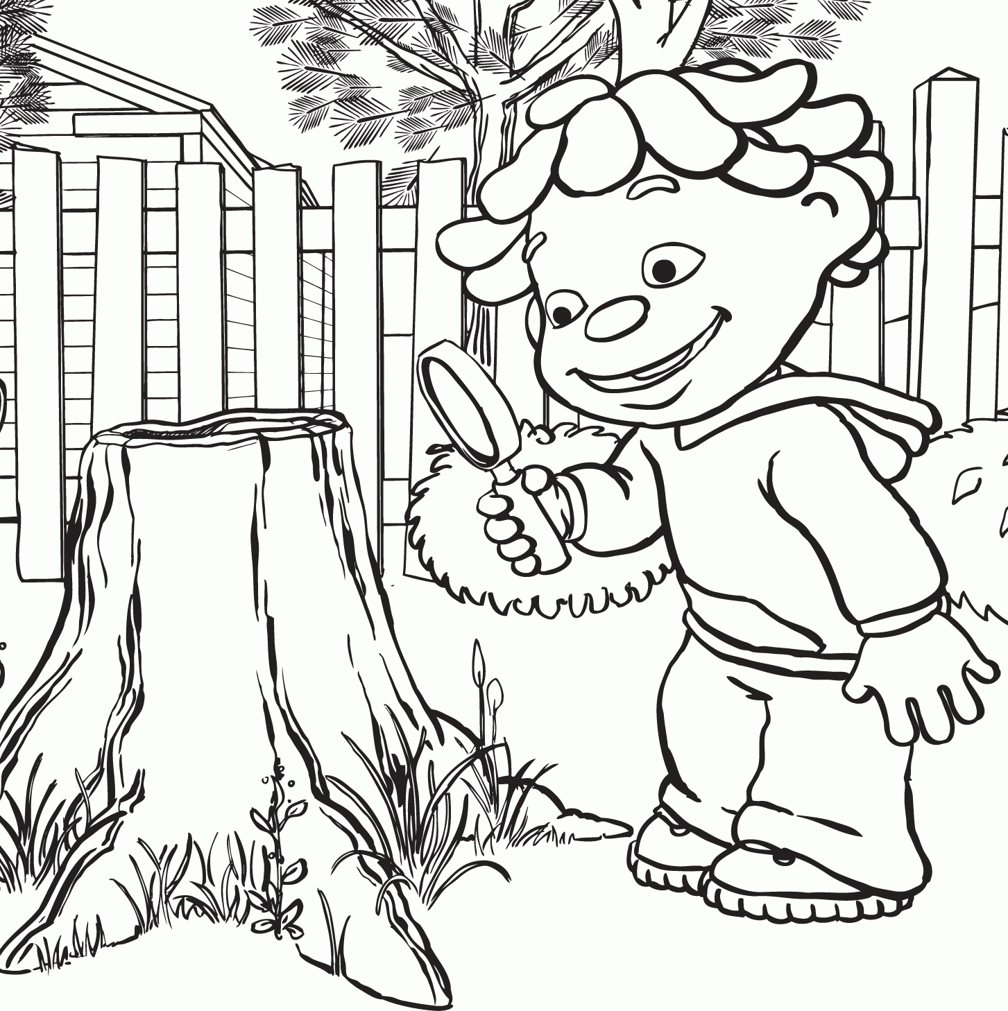 Free Sid The Science Kid Coloring Page, Download Free Sid The Science