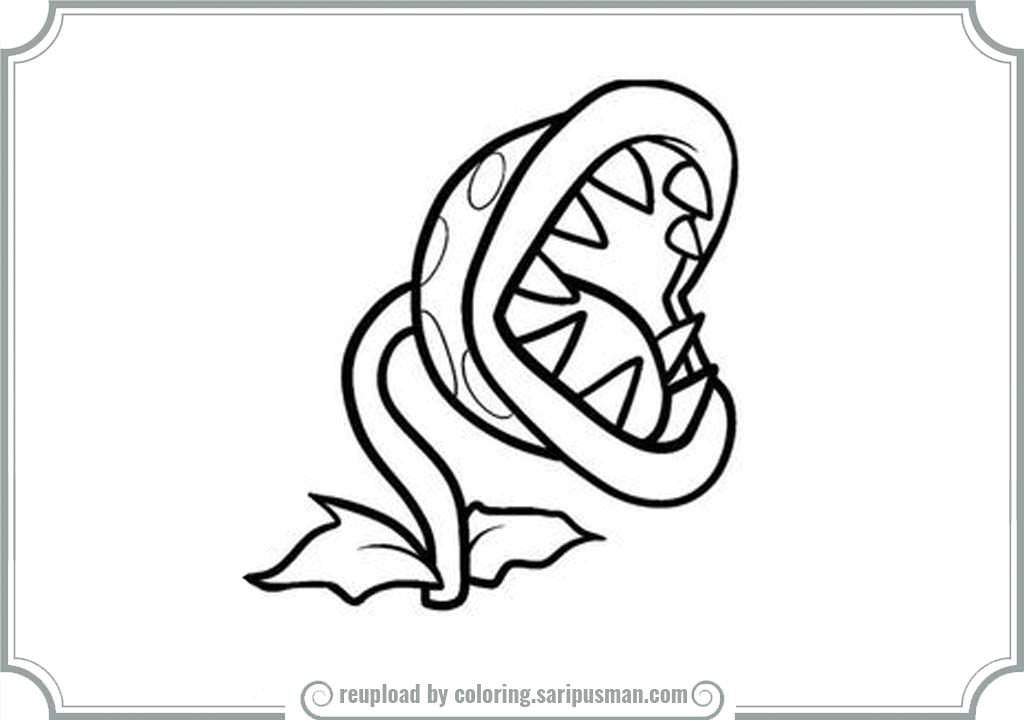 flower mario coloring pages Clip Art Library