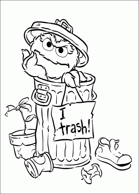 Oscar The Grouch Template