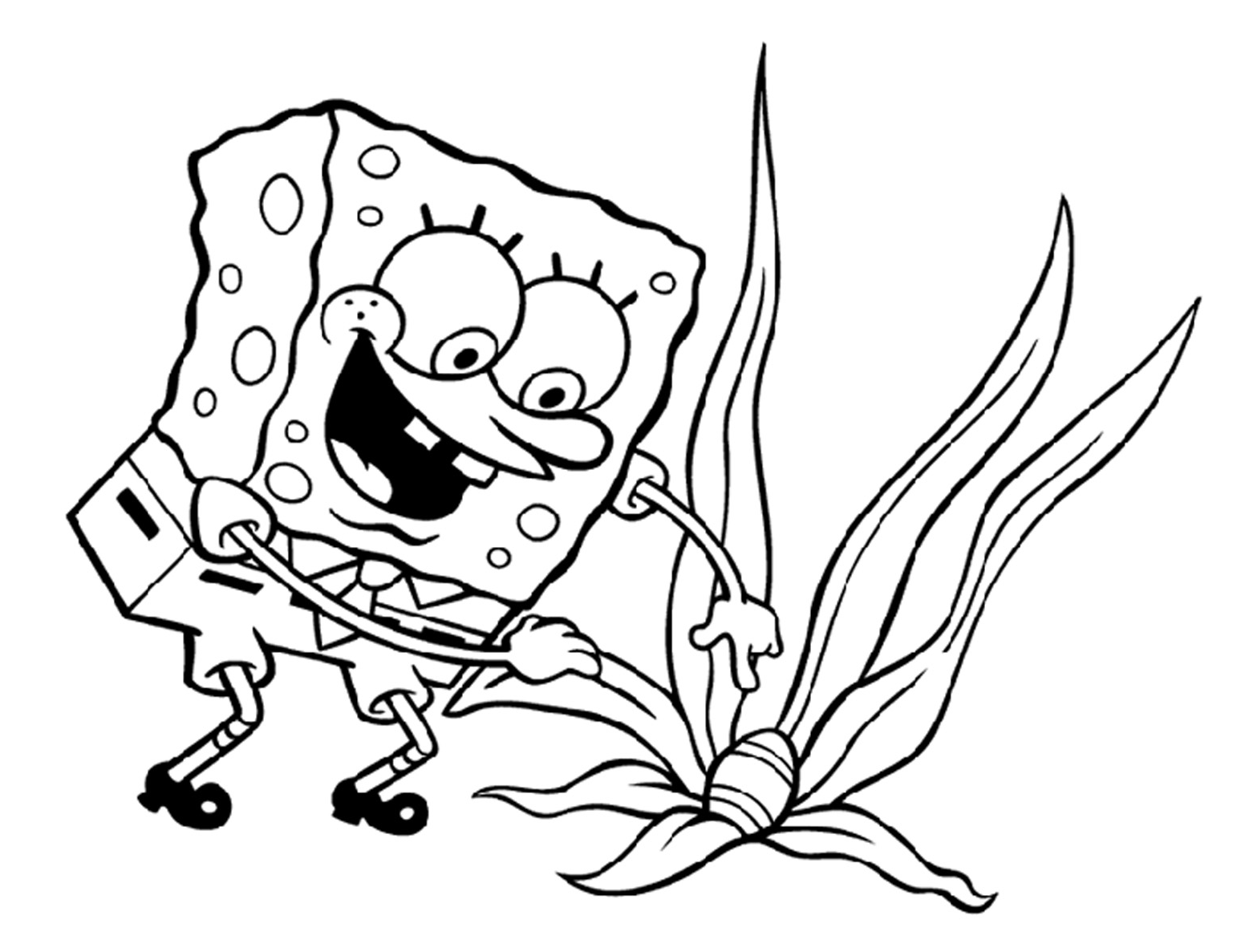 Free Spongebob Easter Bunny Coloring Page, Download Free Spongebob