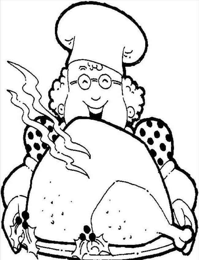 Fried Chicken and French Fries, Ready to Color Pinterest