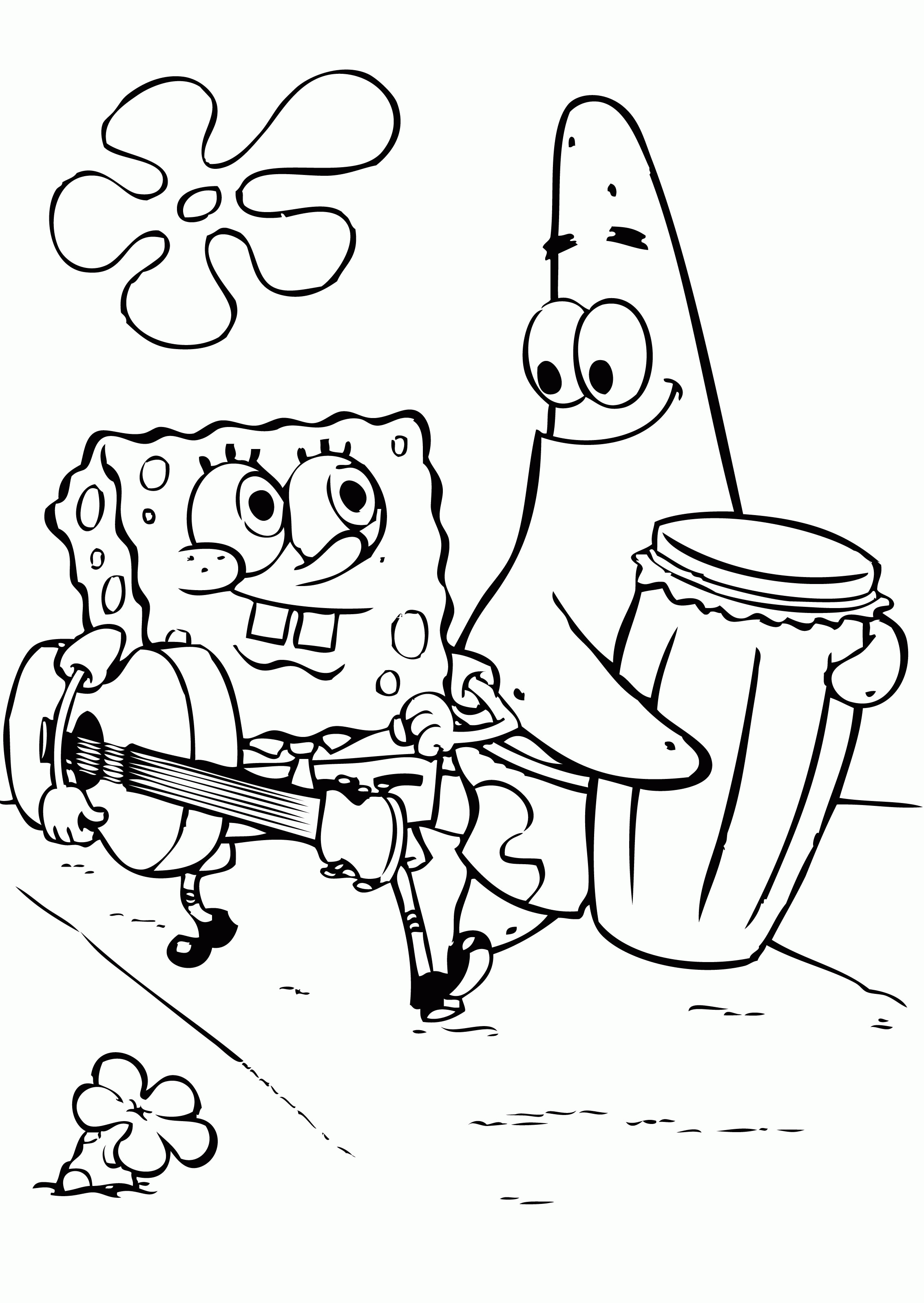 Free Spongebob Characters Coloring Pages, Download Free Spongebob