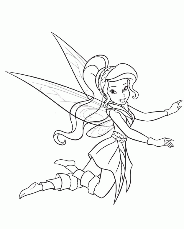 Free Tinkerbell And Periwinkle Coloring Pages, Download Free Tinkerbell