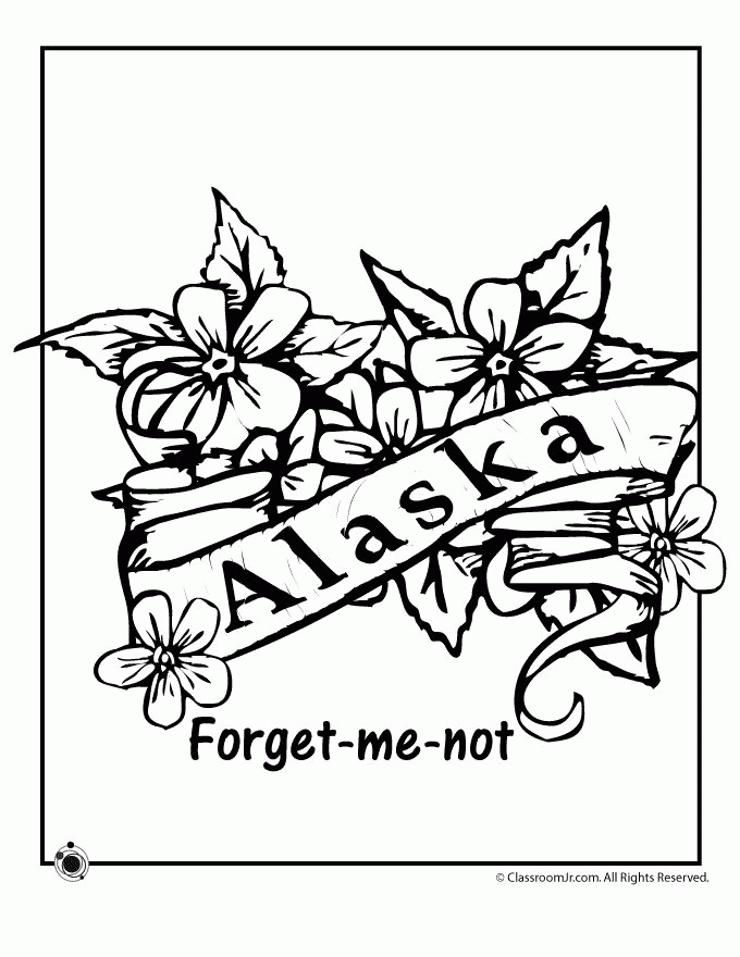 Alaska State Bird Coloring Page