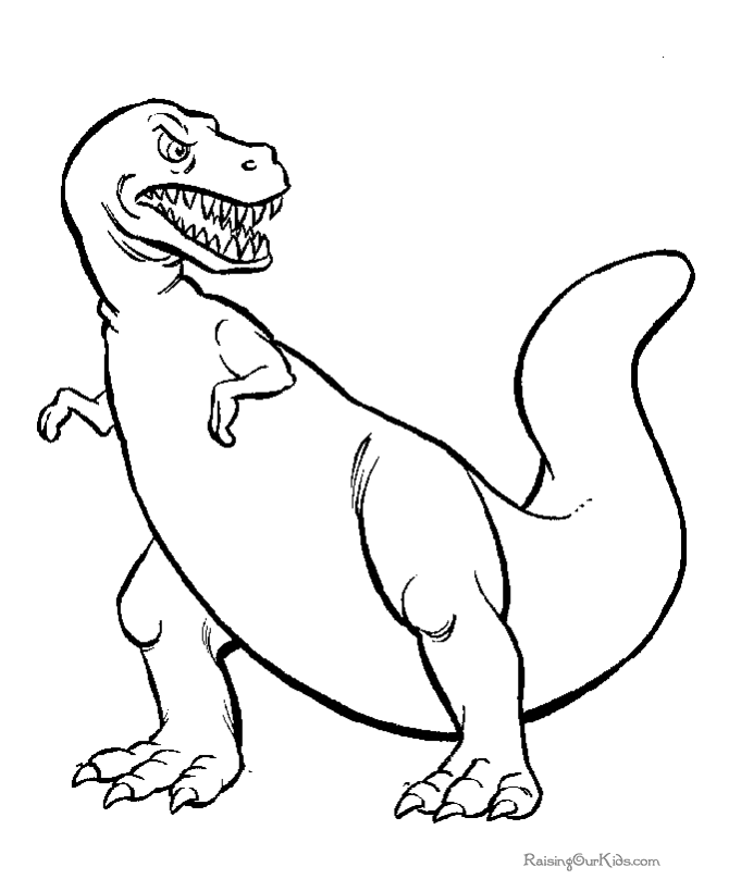 Free Simple Dinosaur Coloring Pages, Download Free Simple Dinosaur