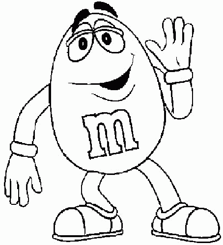 printable m&m coloring pages #654166