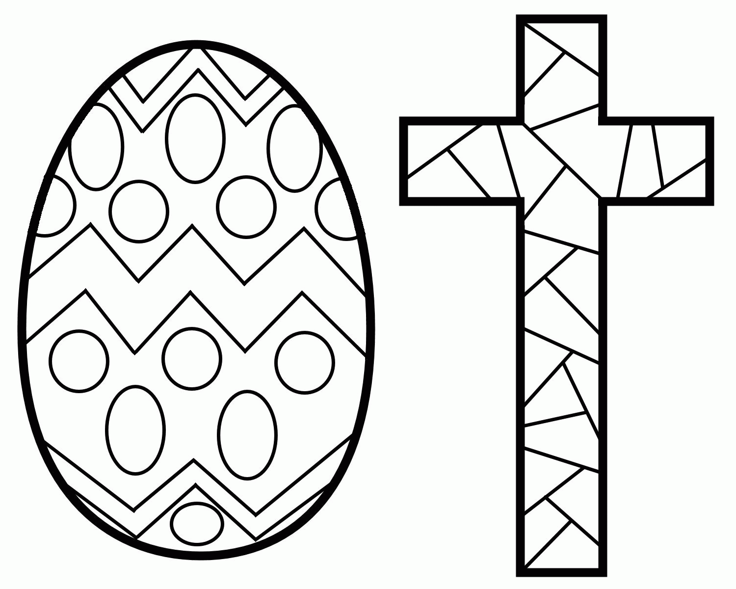 Free Printable Easter Stained Glass Coloring Pages, Download Free