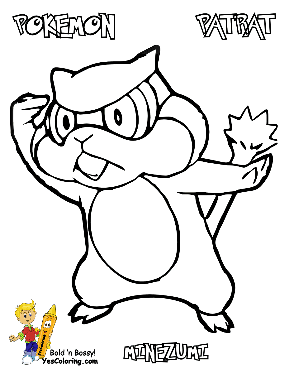 Free Pokemon Black And White Coloring Pages, Download Free Pokemon