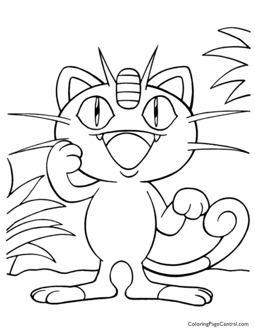 Free Coloring Pages Pokemon Mewth, Download Free Coloring Pages Pokemon