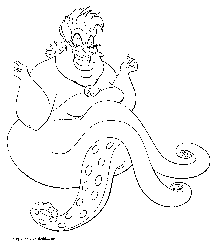 printable ursula coloring pages Clip Art Library