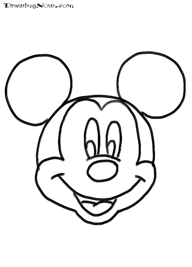 Free Mickey Mouse Face Coloring Pages, Download Free Mickey Mouse Face