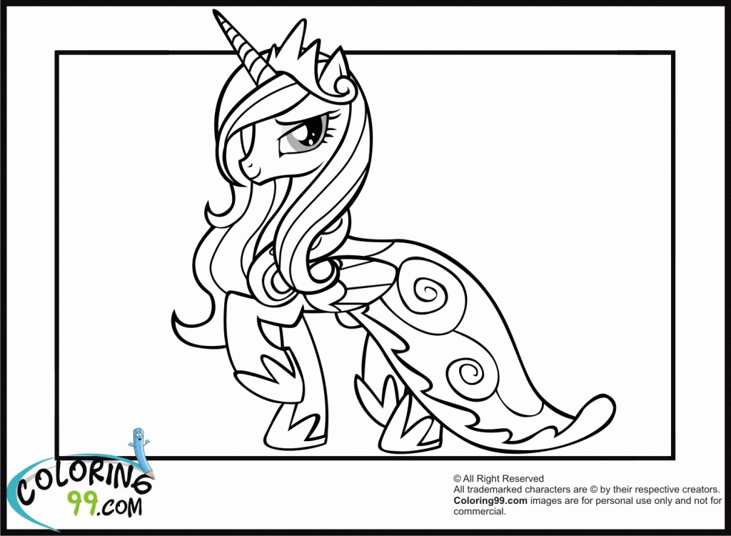 Free My Little Pony Princess Cadence Coloring Pages, Download Free My