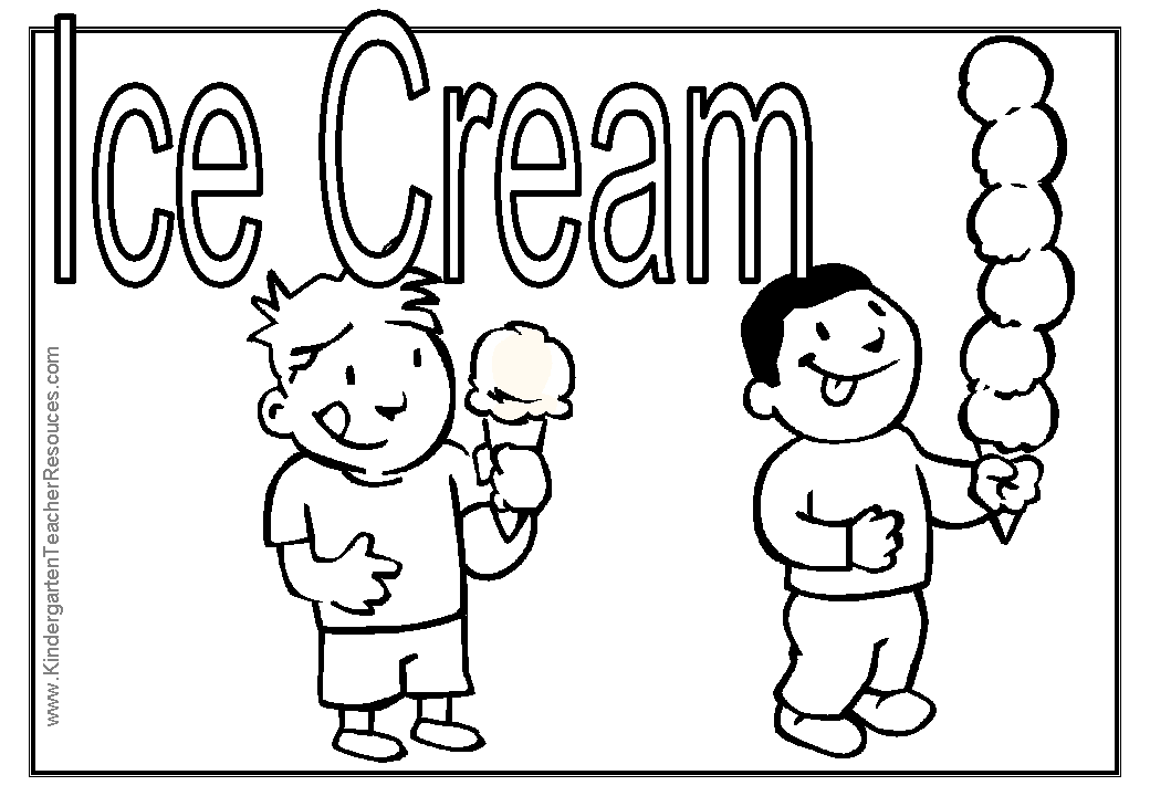 Free Ice Cream Cone Coloring Page, Download Free Ice Cream Cone
