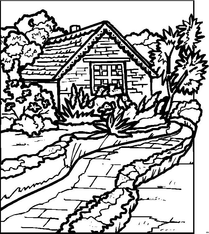 Landscapes Coloring Pages for Adults Just Color