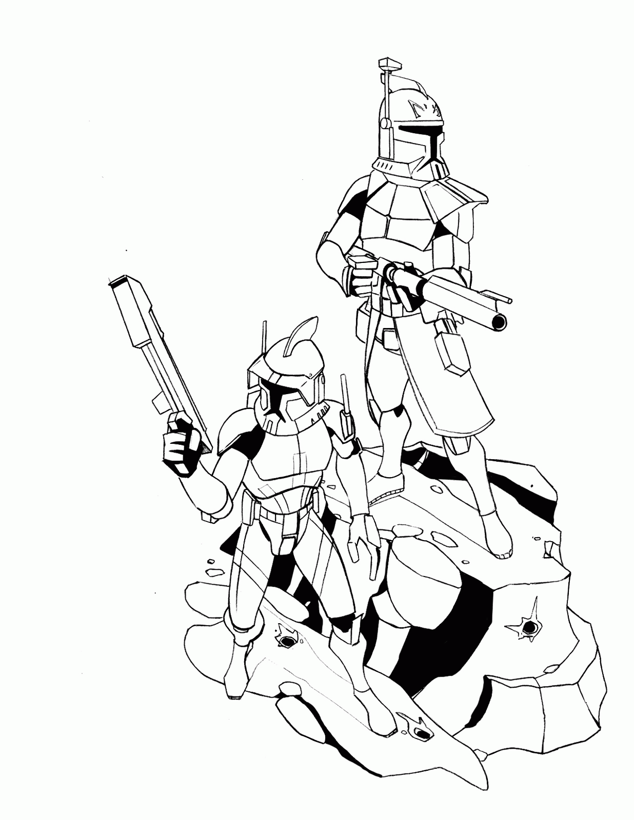 Free Star Wars Coloring Pages Captain Rex, Download Free Star Wars