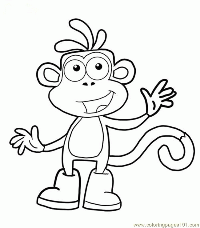 Dora Boots Coloring Page Clip Art Library vrogue.co