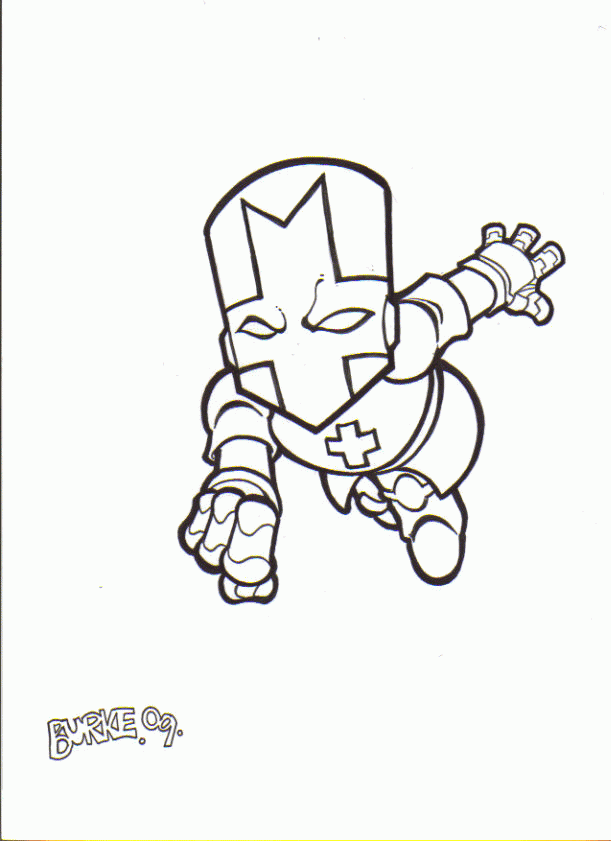 castle crashers coloring pages Clip Art Library