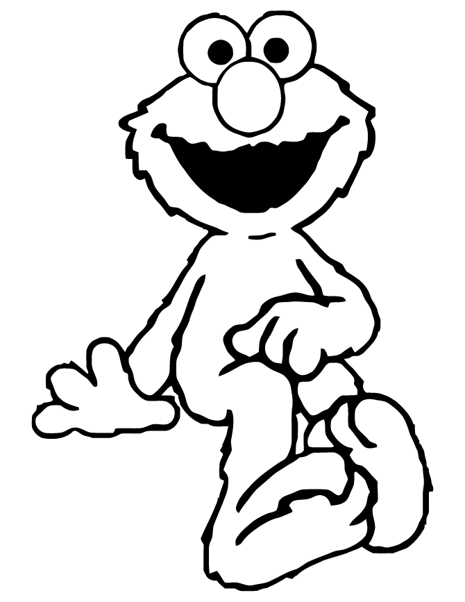 printable elmo coloring page 576392