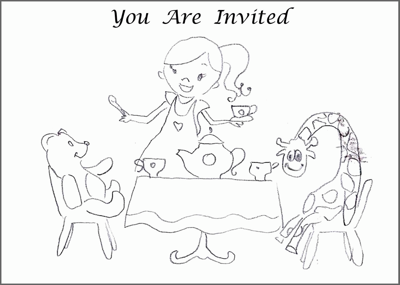 Free Printable Tea Party Coloring Pages, Download Free Printable Tea