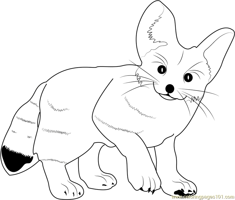 Free Cute Baby Fox Coloring Pages, Download Free Cute Baby Fox Coloring