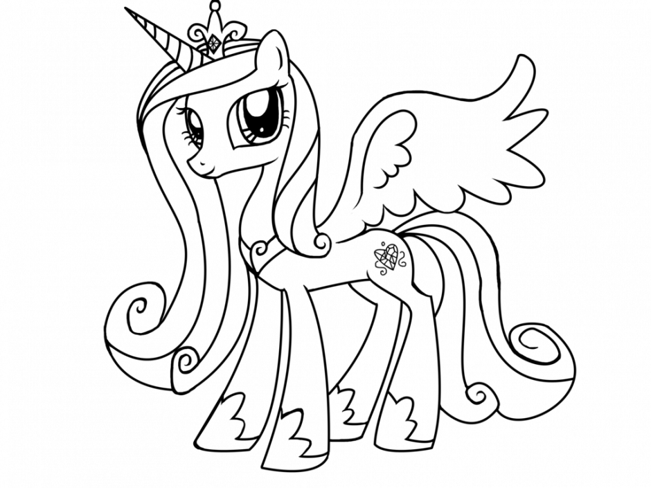 Free My Little Pony Coloring Pages Princess Cadence, Download Free My