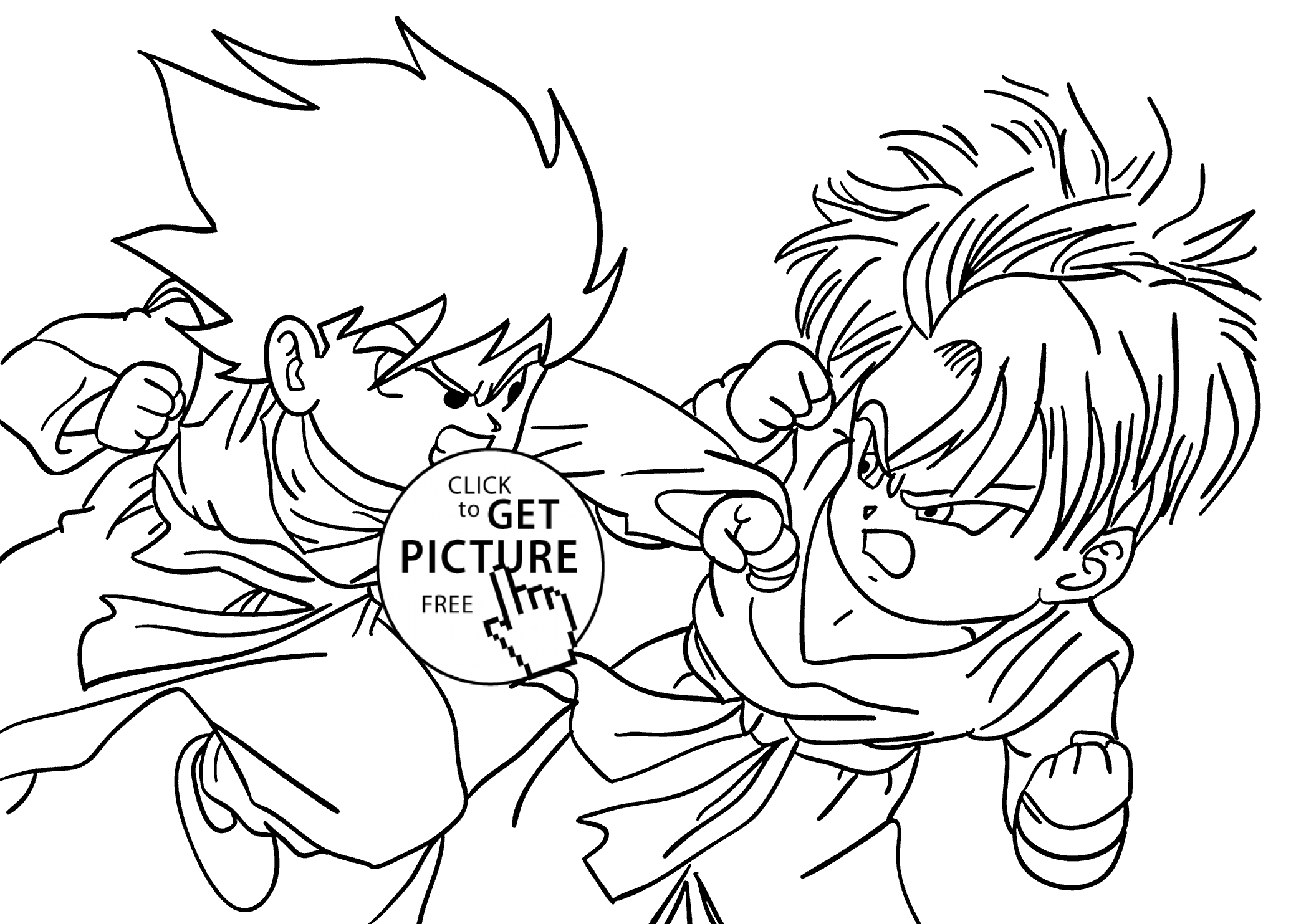 Free Dragon Ball Z Free Coloring Pages, Download Free Dragon Ball Z