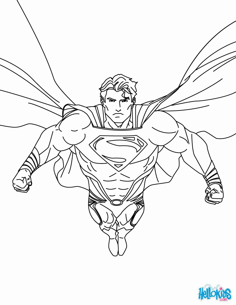 Free Justice League Coloring Pages To Print, Download Free Justice