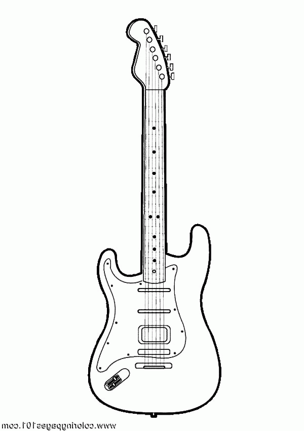 Free Coloring Pages Guitar, Download Free Coloring Pages Guitar png