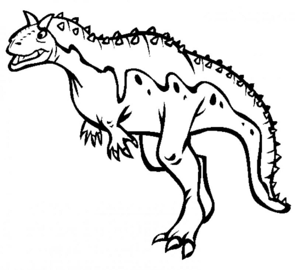 dinosaur coloring carnotaurus Clip Art Library